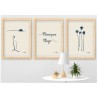 Affiche Mimizan Plage - Triptyque