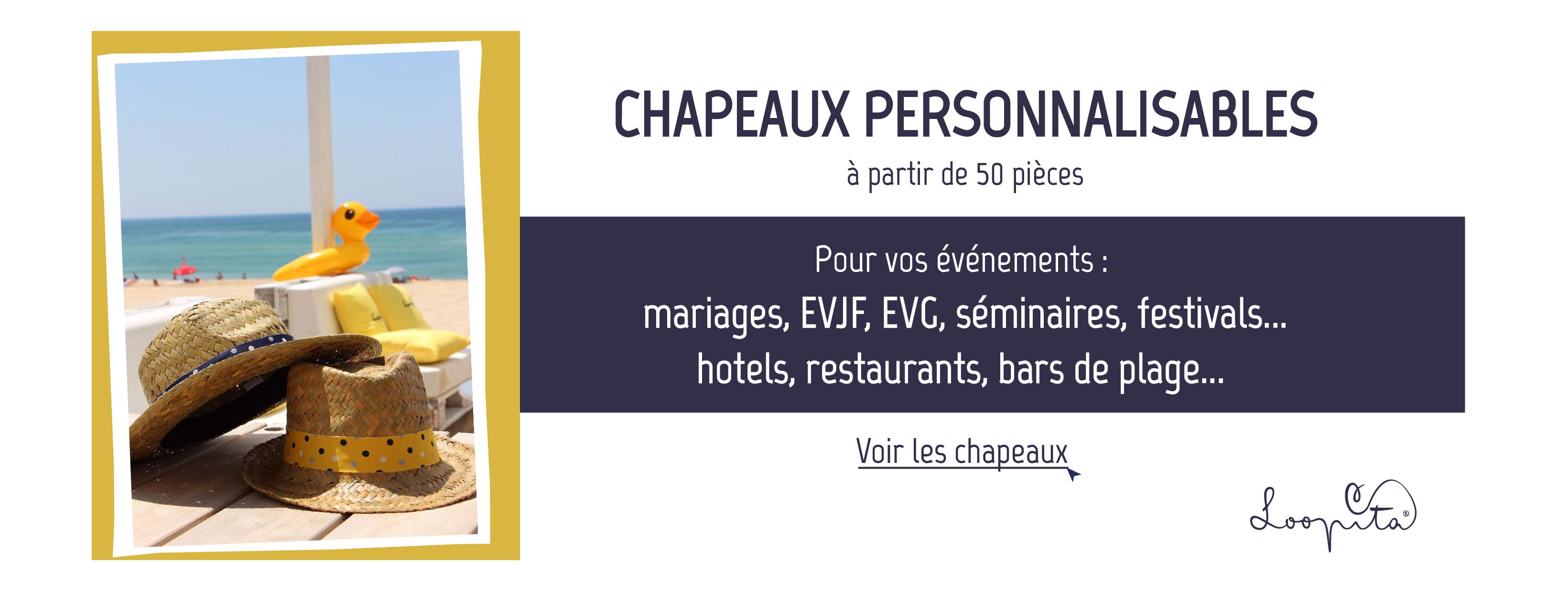 Chapeaux personnalisables